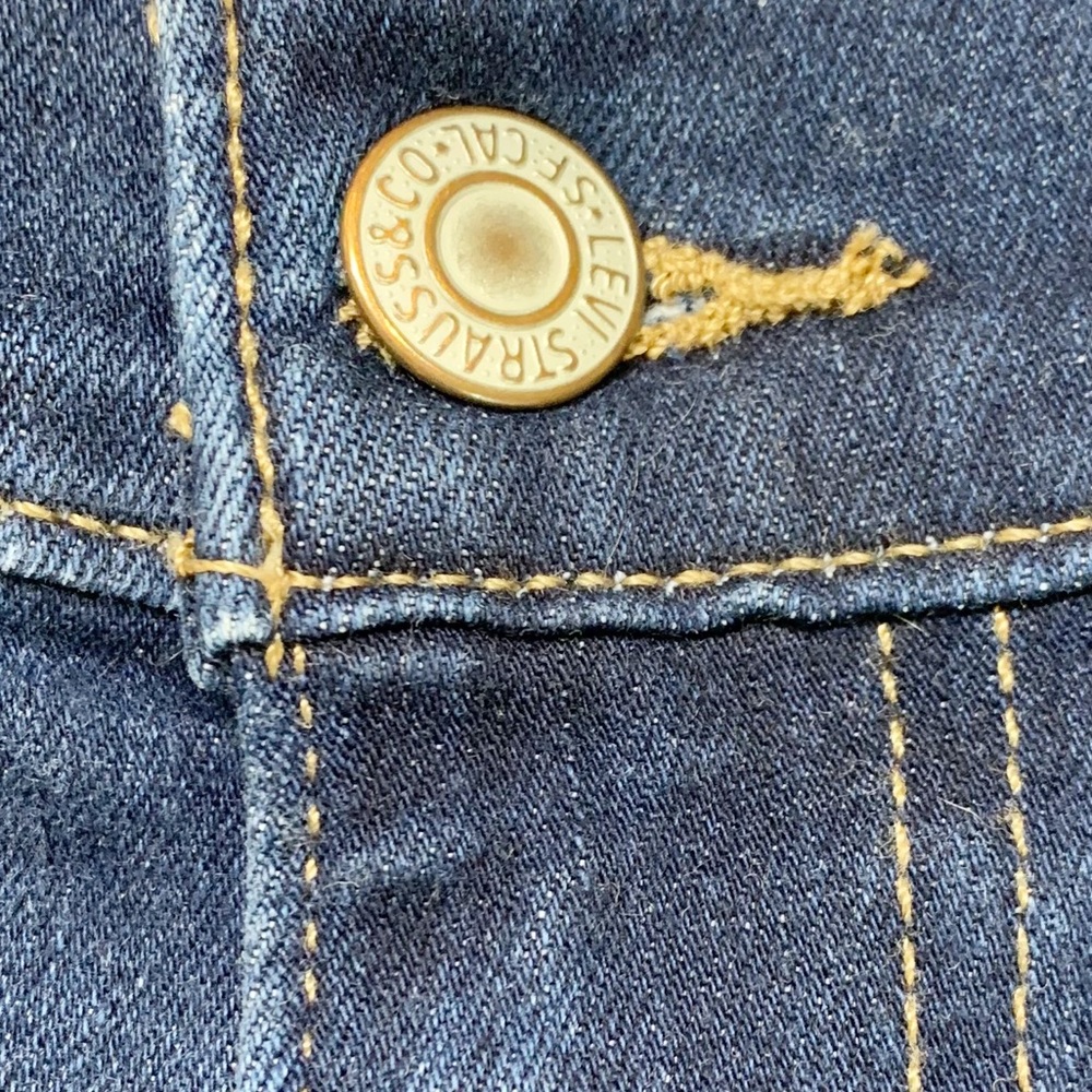 Levi’s Dark Wash Cheeky Denim Shorts - Picture 3 of 8